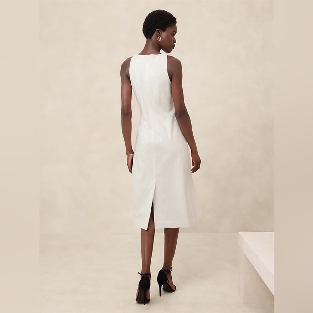 Banana Republic LINEN-BLEND MIDI DRESS - Picture 2 of 7